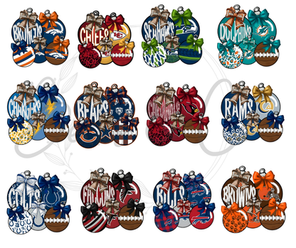 NFL Christmas Ornament Design (ALL TEAMS)