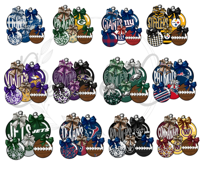 NFL Christmas Ornament Design (ALL TEAMS)