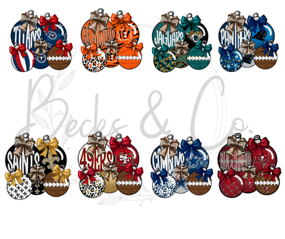 NFL Christmas Ornament Design (ALL TEAMS)