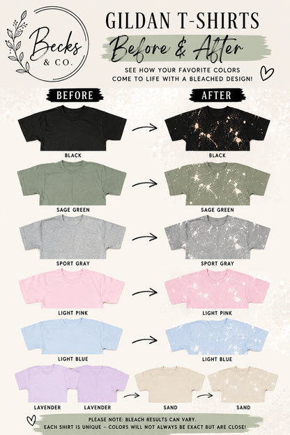 Mini Pumpkins Bleached T-shirt (Blank)