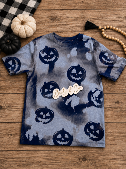 Mini Pumpkins Bleached T-shirt (Blank)