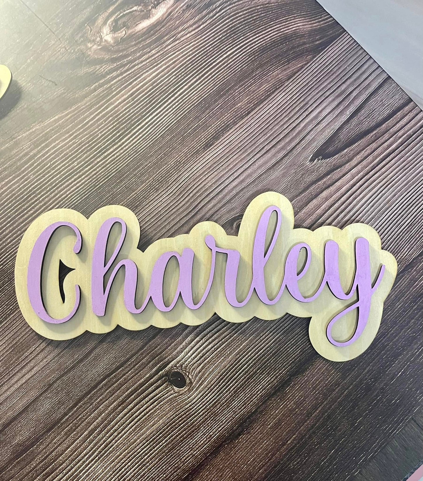3D Stacked Name Sign - ONE NAME