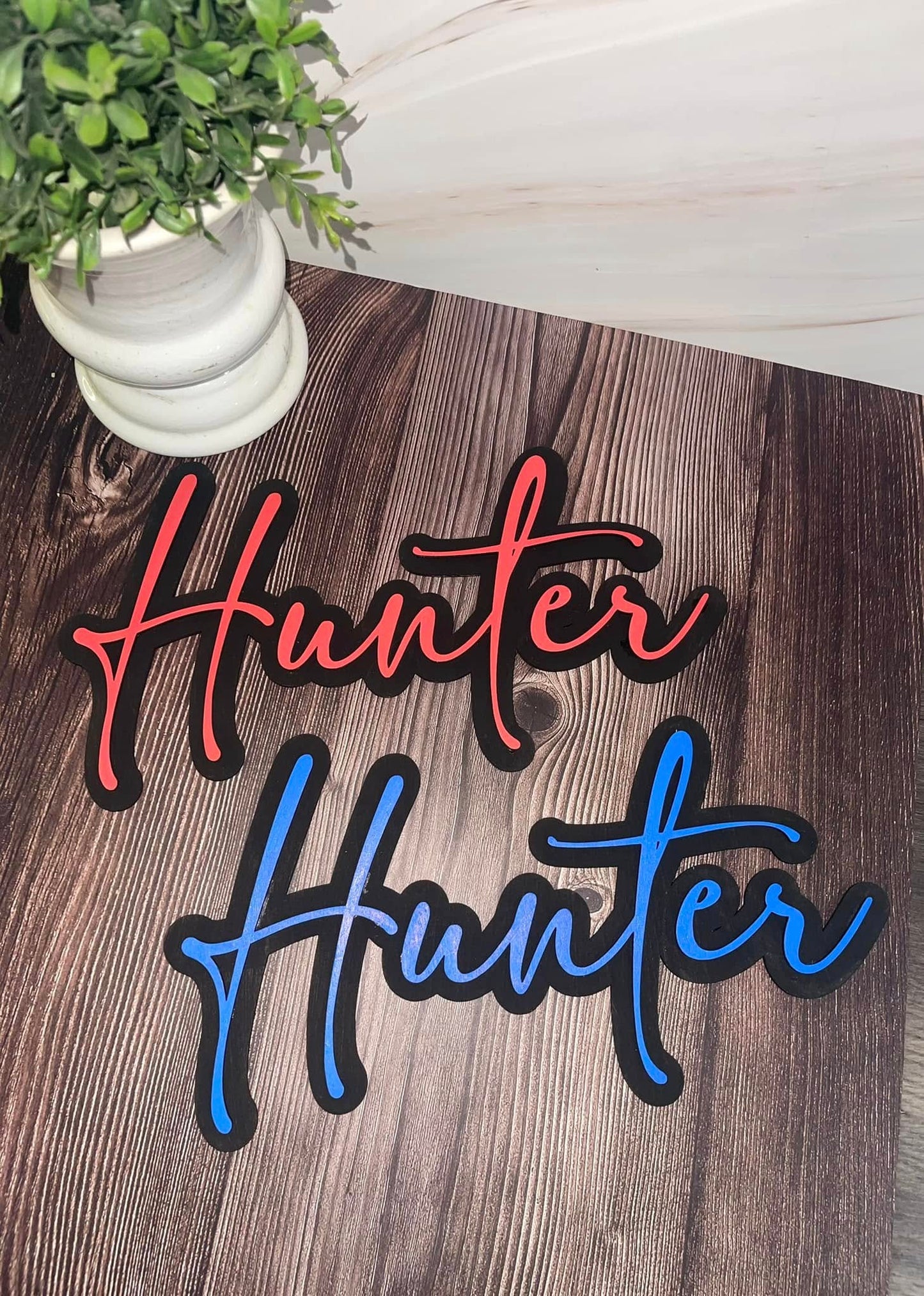 3D Stacked Name Sign - ONE NAME