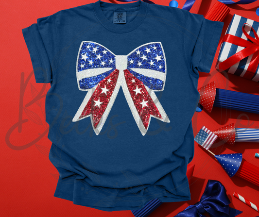Flag Bow - Large Sequin Design