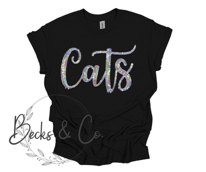 Cats Mascot Script - Large Sequin Design
