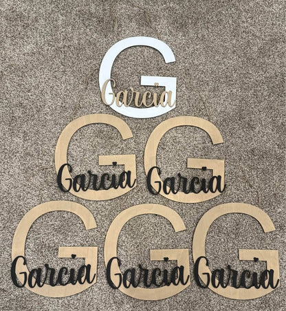 3D BIG Letter, Cursive Words Sign