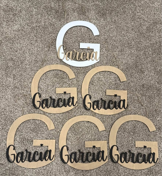 3D BIG Letter, Cursive Words Sign