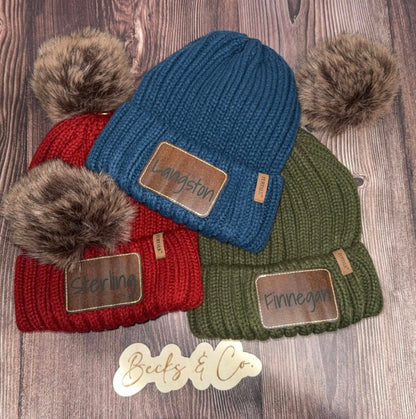 Satin Lined Beanie with Removeable Pom