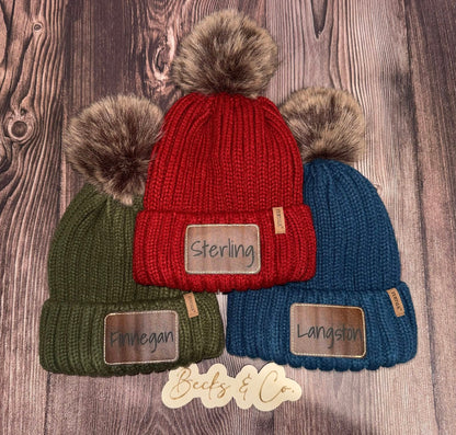Satin Lined Beanie with Removeable Pom