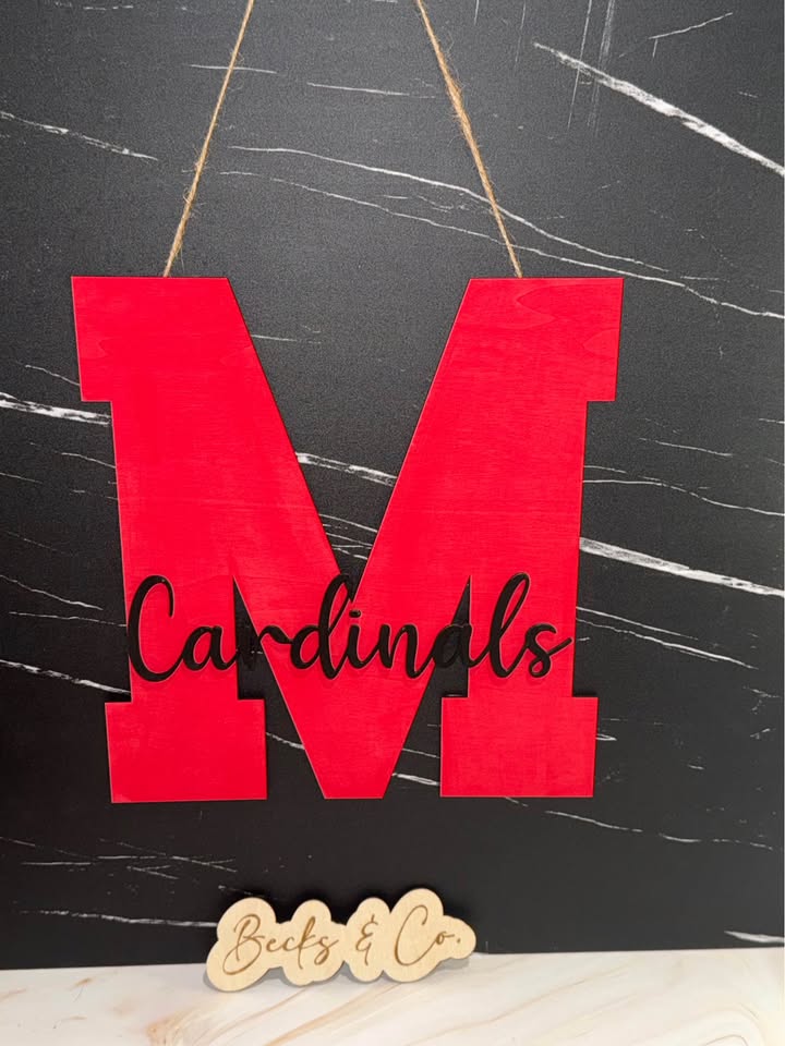 3D BIG Letter, Cursive Words Sign