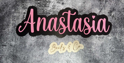 3D Stacked Name Sign - ONE NAME