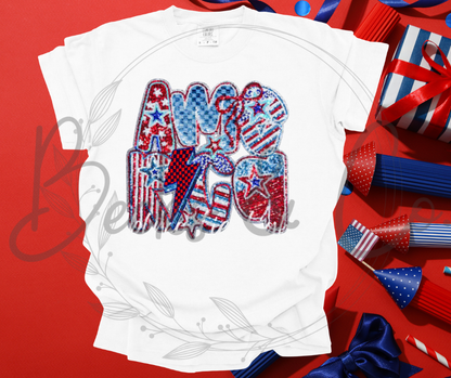 America - Large Sequin Design