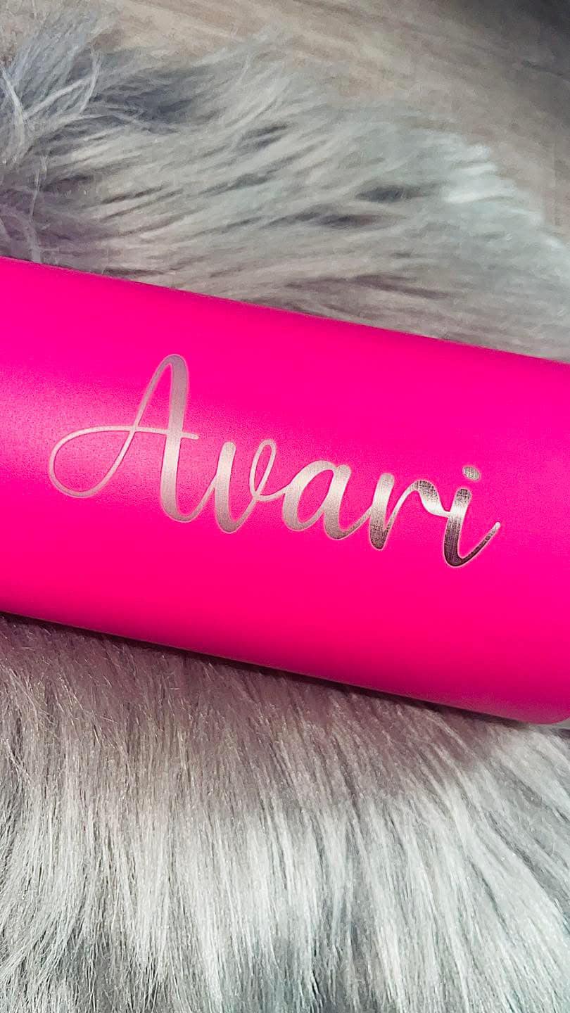 Custom Name Engraved Tumbler - Vertical