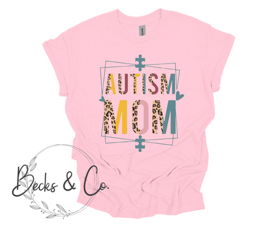 Autism Mom with Cheetah Print