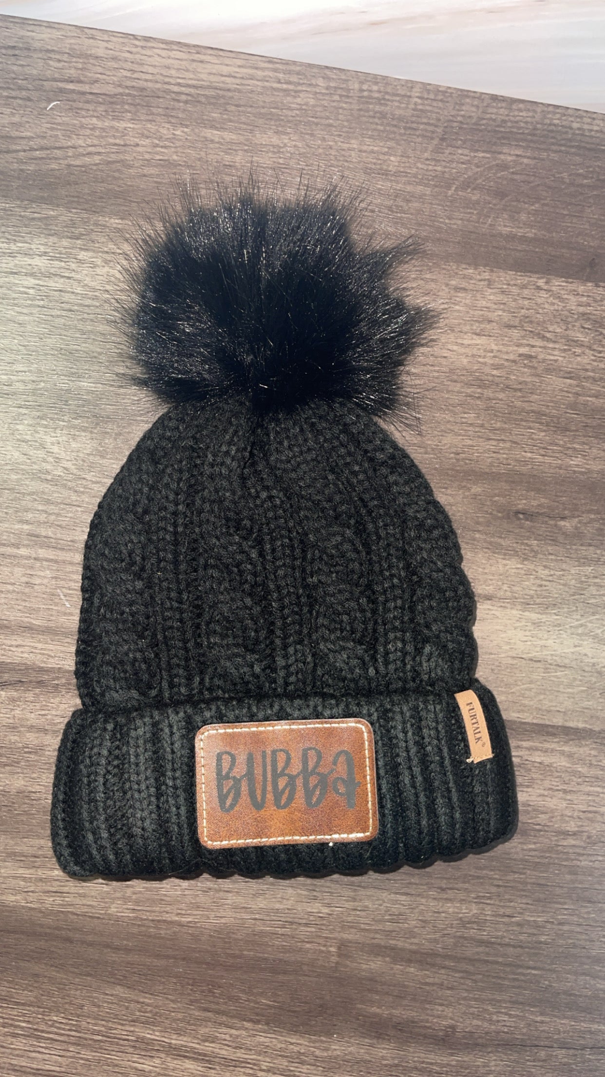 Fleece Lined Beanie with Removeable Pom