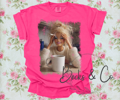 Domestic Disaster Barbie Design #2 (tattered edges)