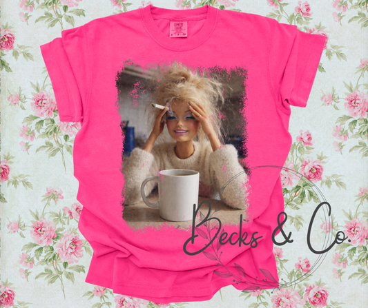 Domestic Disaster Barbie Design #2 (tattered edges)
