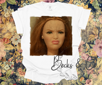 Absolutely Flabbergasted Barbie Design #3 (tattered edges)