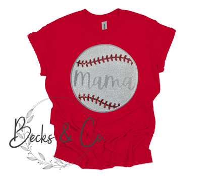 Baseball Mama Large Sequin Design