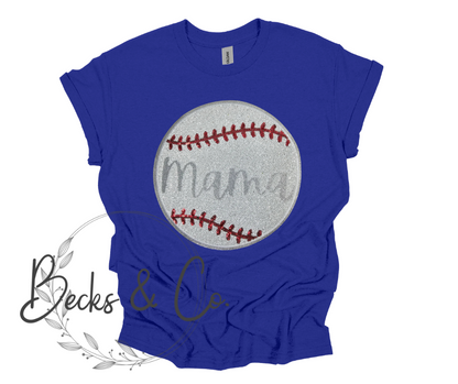 Baseball Mama Large Sequin Design