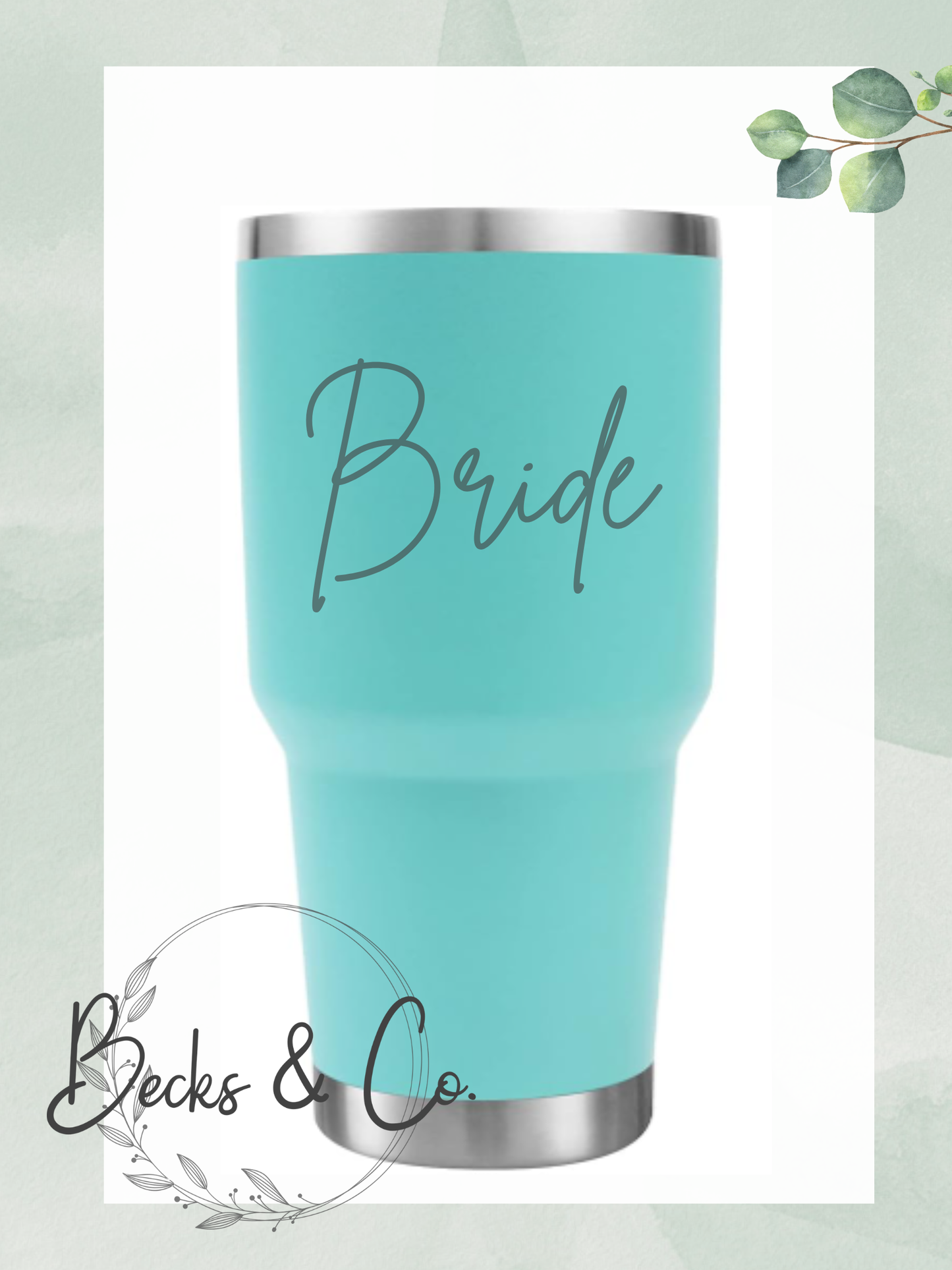 Custom Name Engraved Tumbler - Horizontal
