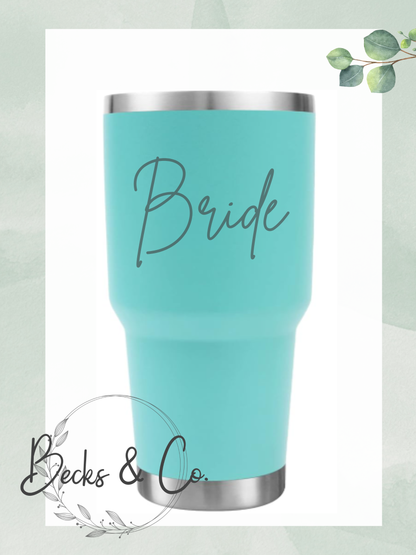Custom Name Engraved Tumbler - Horizontal