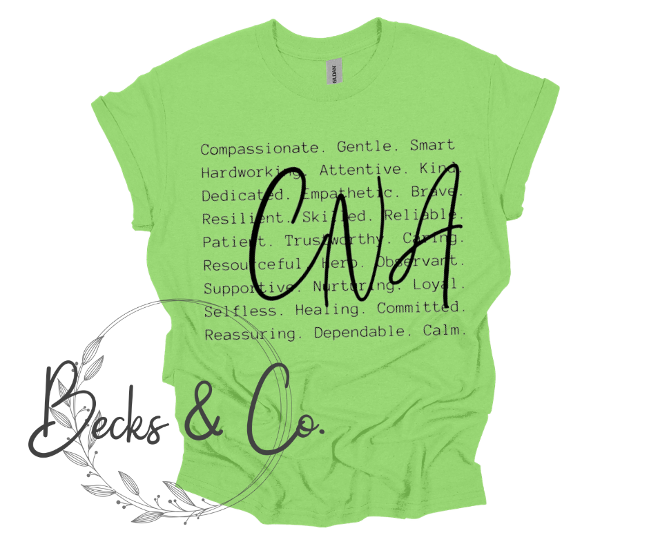 CNA with Words Background