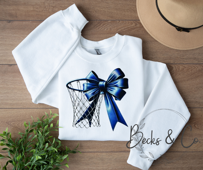 Basketball Net with Blue Bow