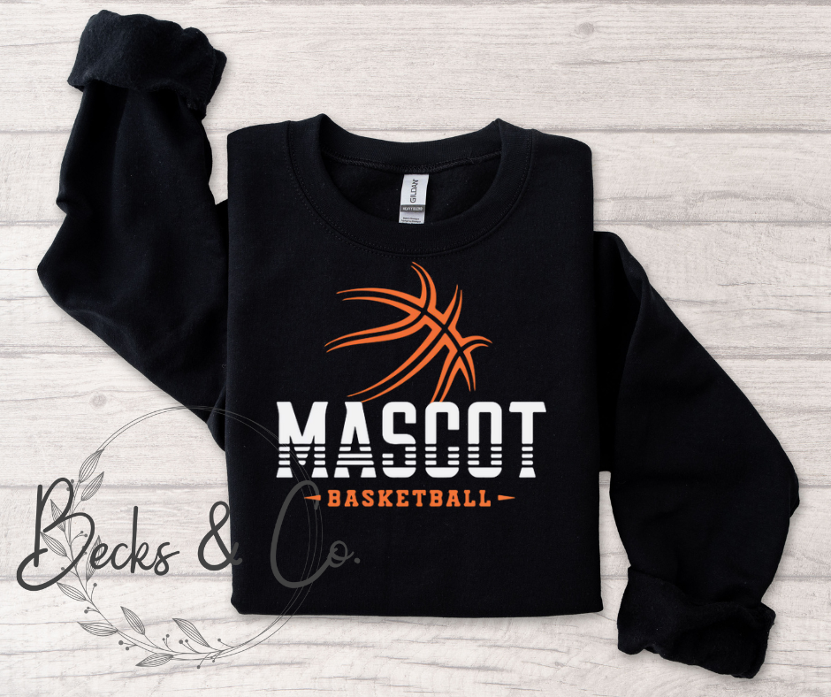 Basketball Lines with Custom Mascot