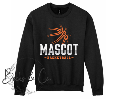 Basketball Lines with Custom Mascot