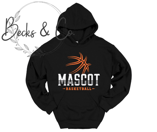 Basketball Lines with Custom Mascot