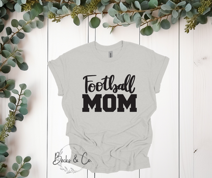 Football Mom with Name on Back of T-shirt