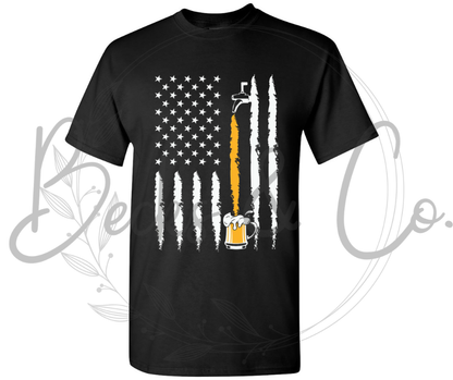 American Flag Beer Tap