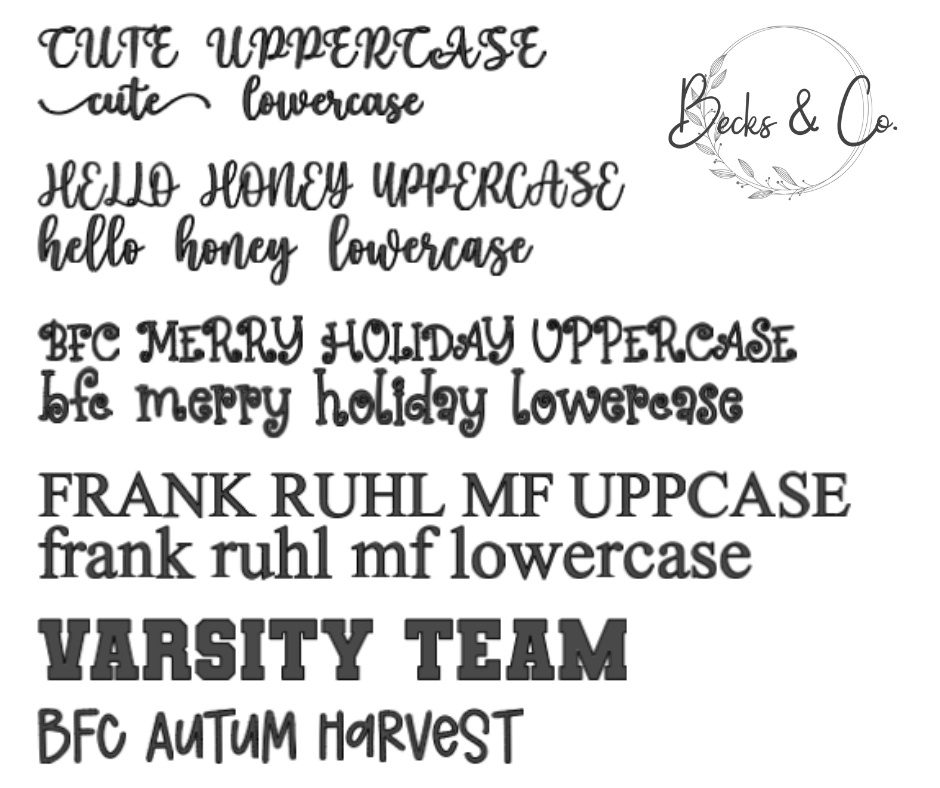 Apple chest piece with letters (Education)