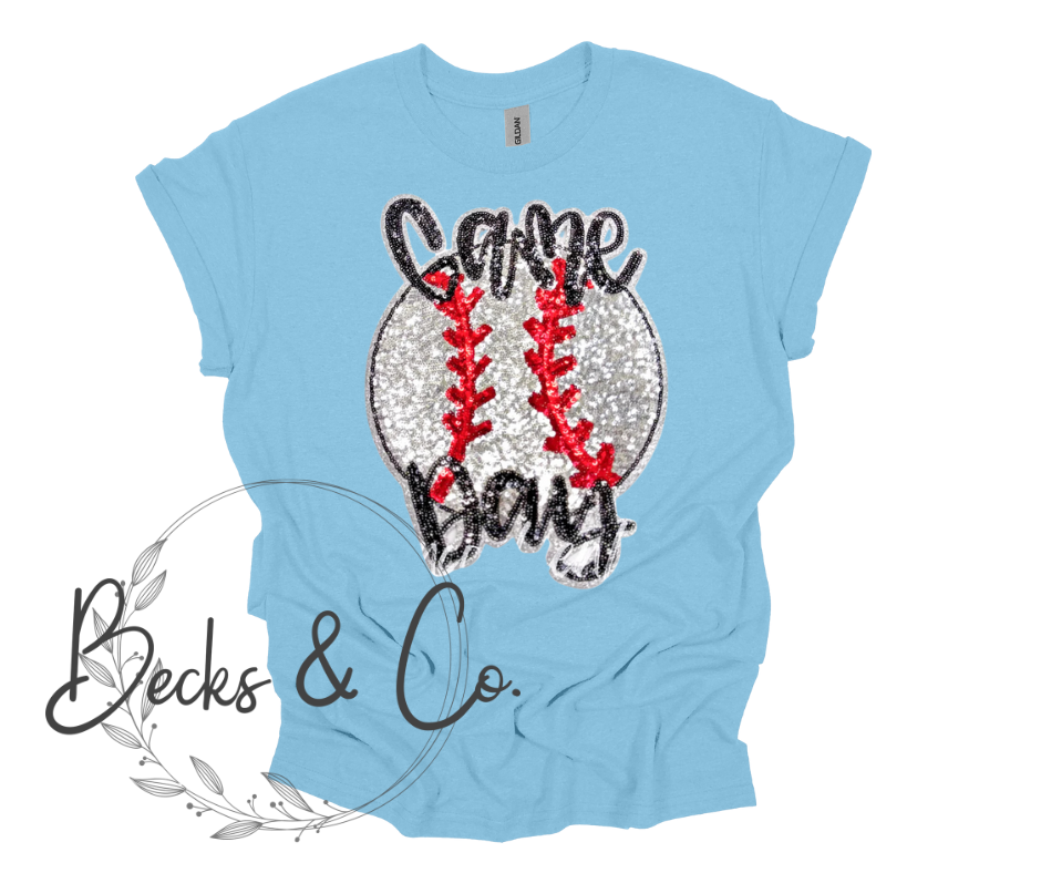 Game Day - Baseball Large Sequin Design