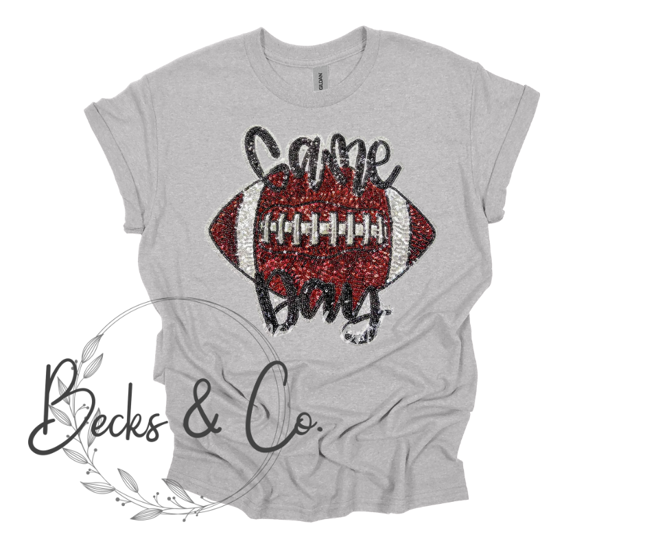 Game Day - Football Large Sequin Design