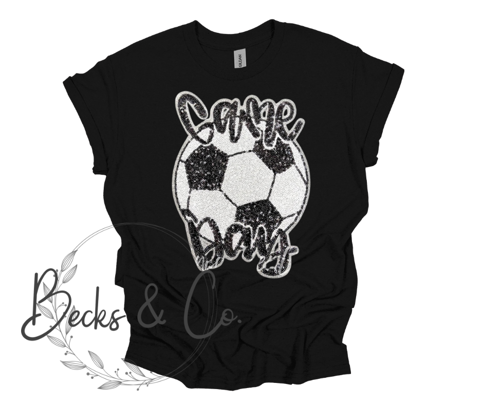 Game Day - Soccer Large Sequin Design