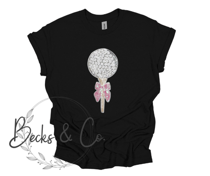 Golf Ball on Tee - Large Sequin Design