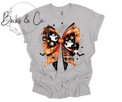 Halloween Bow with Ghosts