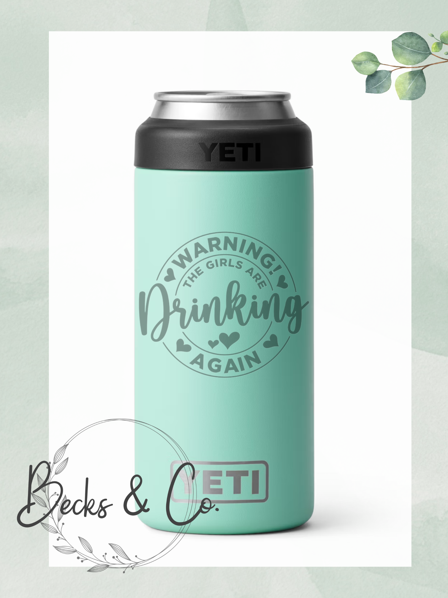 Warning The Girls Are Drinking Again Engraved Tumbler