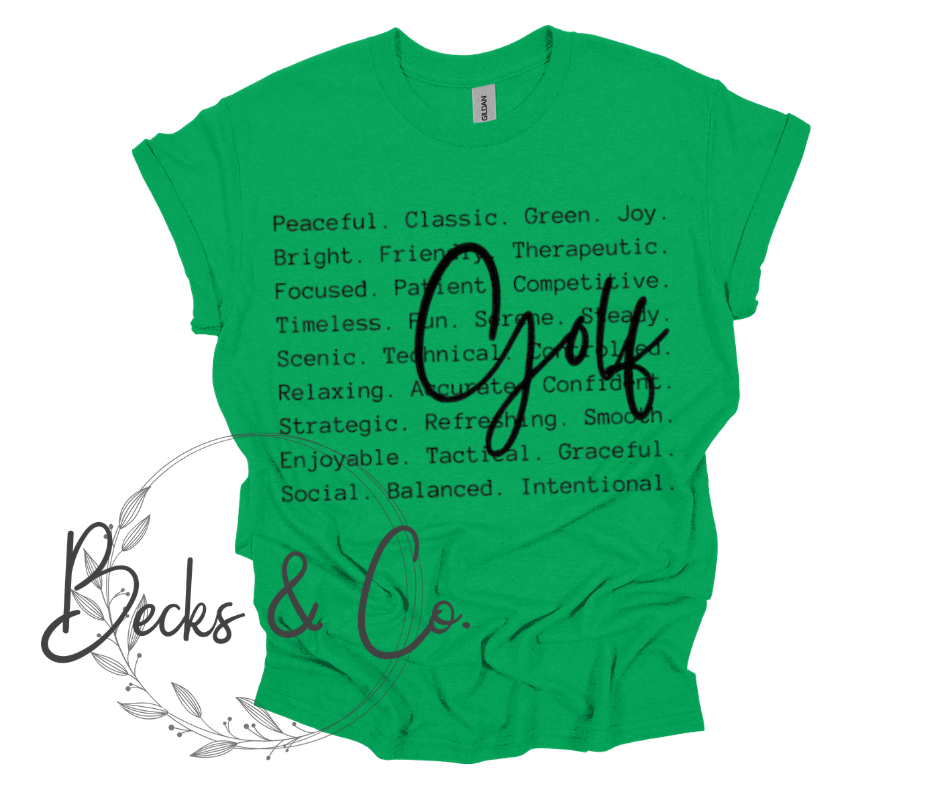 Golf with Words Background