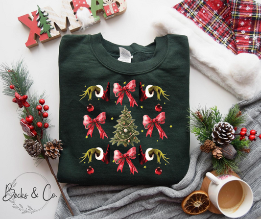Grinch Hands and Bows