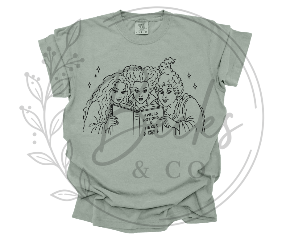 Spell Book Hocus Pocus Sketch