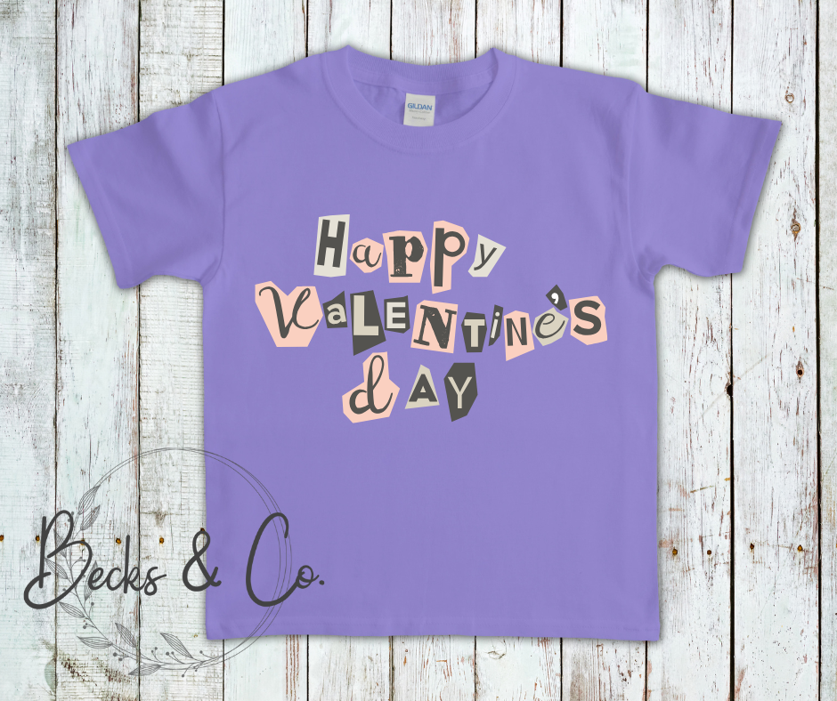 Happy Valentines Day Cutout Words
