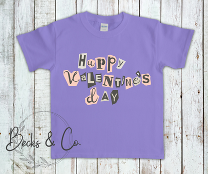 Happy Valentines Day Cutout Words
