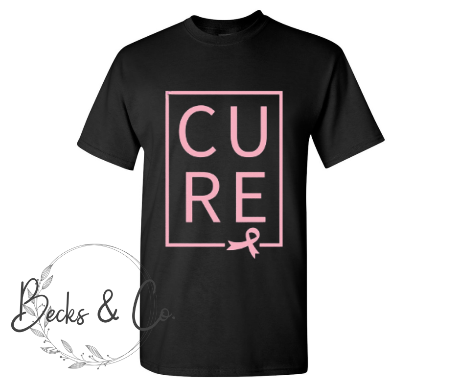CURE with Breast Cancer Ribbon