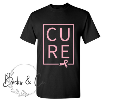 CURE with Breast Cancer Ribbon