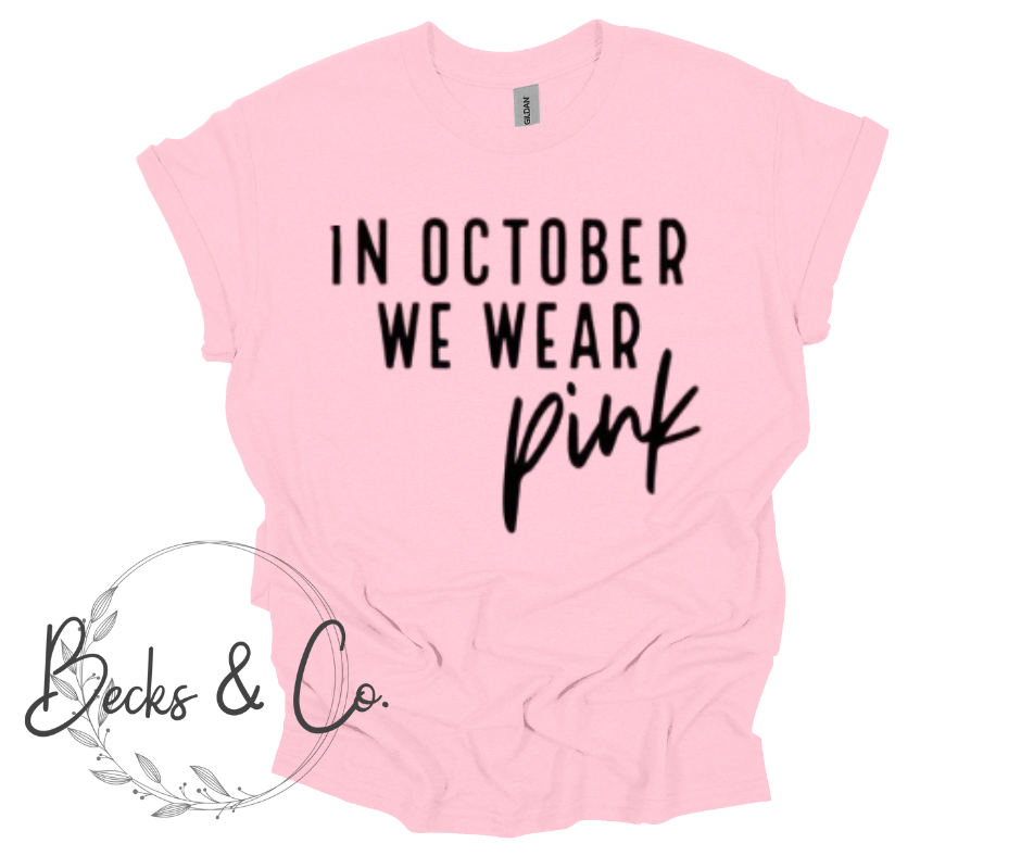 In October We Wear Pink