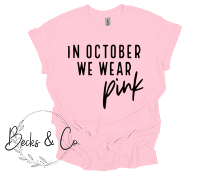 In October We Wear Pink