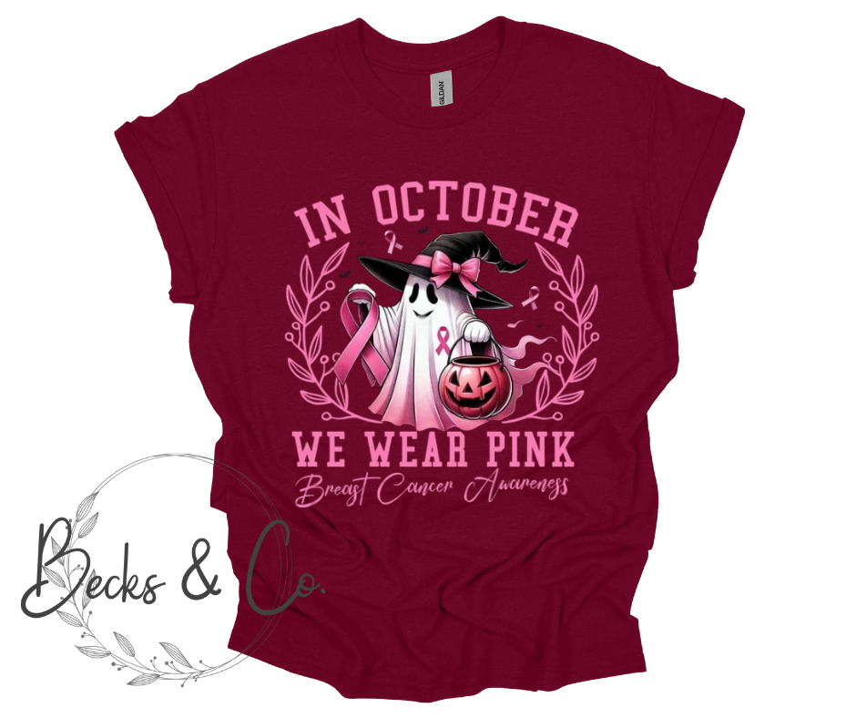 In October We Wear Pink Ghost with Hat
